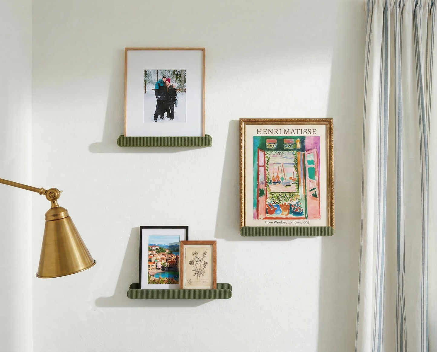 Reversible Fluted Wall Shelf - 6" & 12" Pop Mart Smiski Display Ledge Mini Nordic 3D Printed Collectibles Dovetail Mount
