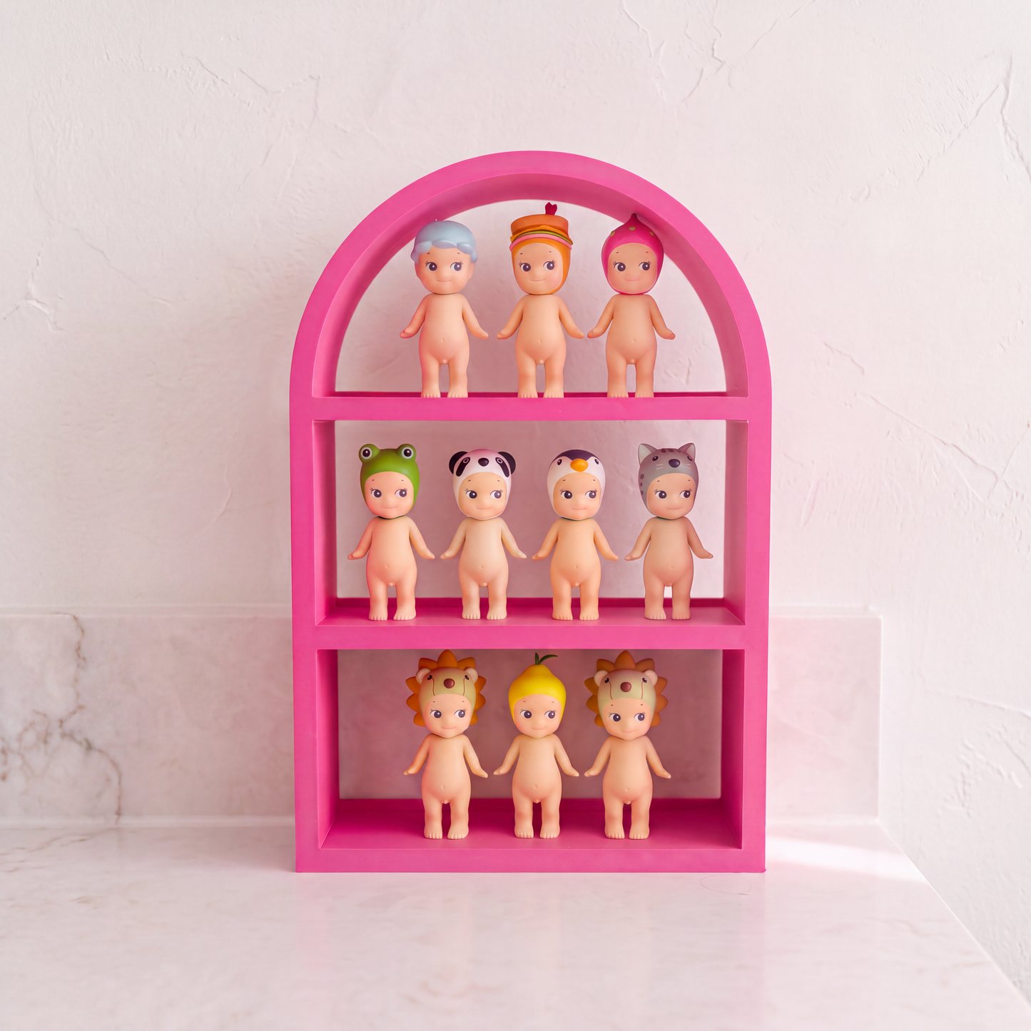 Arch Wall Shelf for Mini Figures, 3D Printed Collectible Shelf