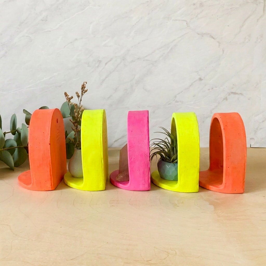 Neon Wall Niche Shelf - Mini Altar Arch for Crystals, Air Plants & Trinkets