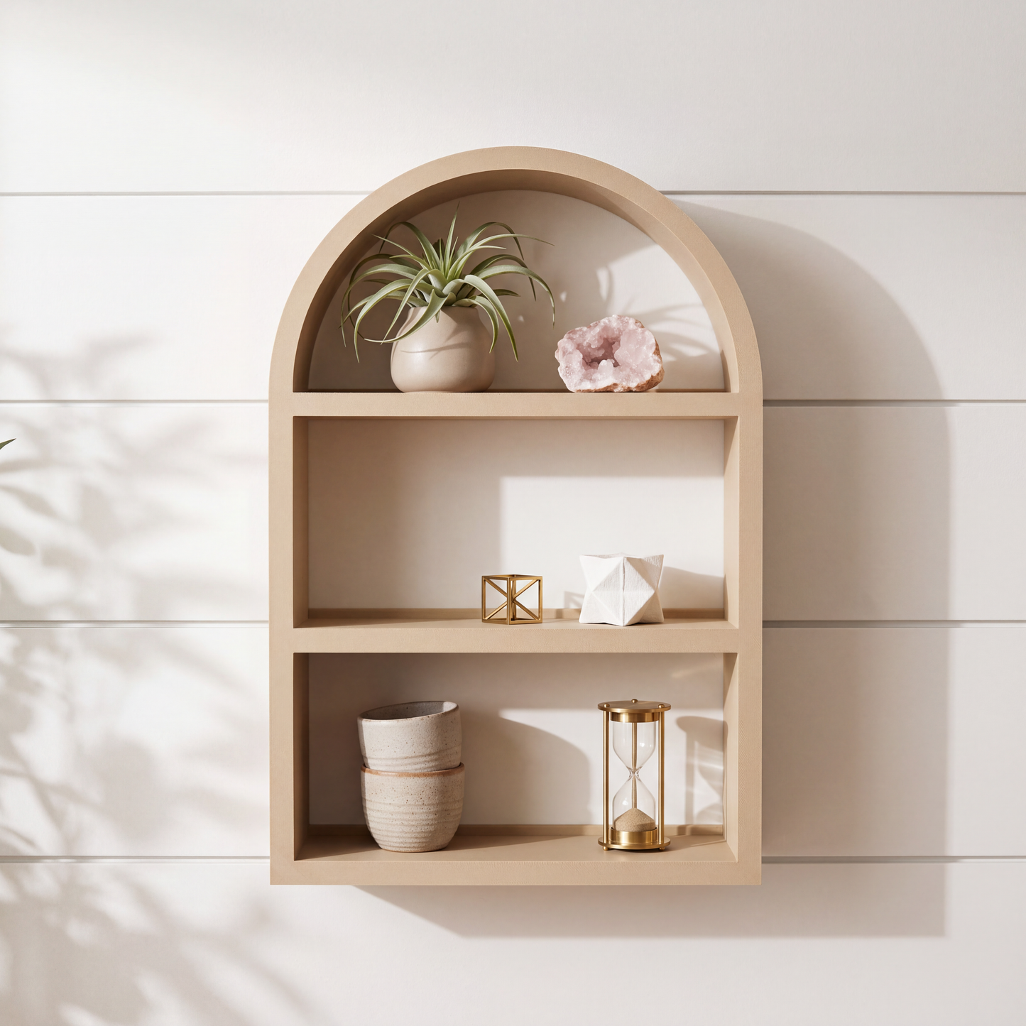 Arch Wall Shelf for Mini Figures, 3D Printed Collectible Shelf