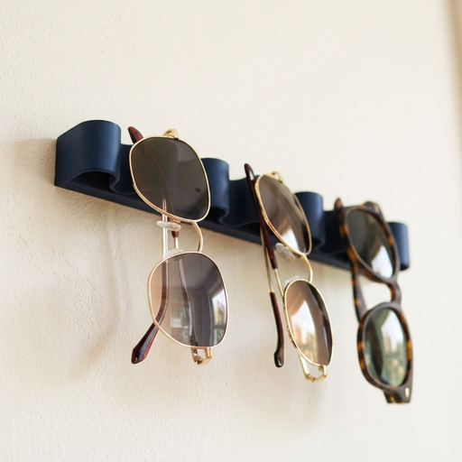 Sunglasses Holder Wall Mount, 3D Printed Glasses Organizer, Wall Mounted Eyewear Rack