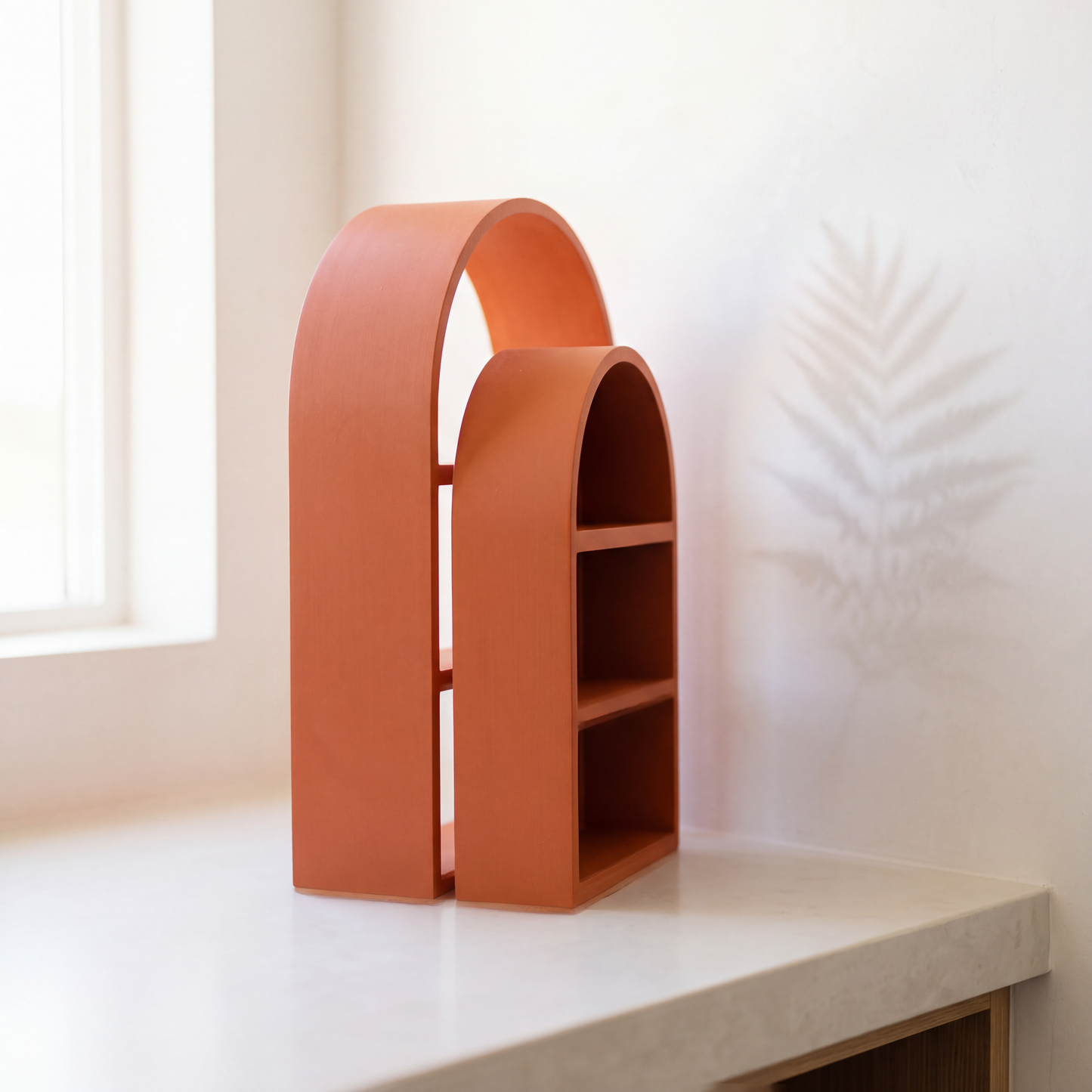 Arch Wall Shelf for Mini Figures, 3D Printed Collectible Shelf
