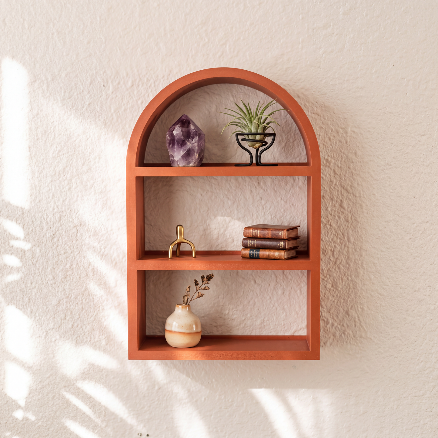 Arch Wall Shelf for Mini Figures, 3D Printed Collectible Shelf