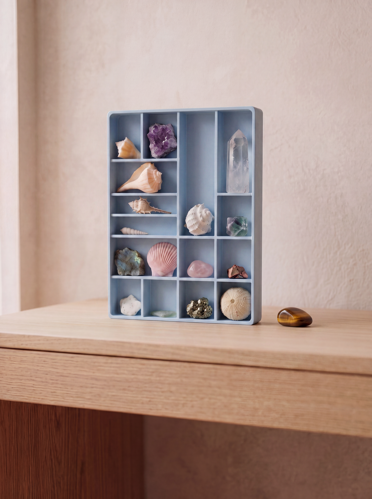 3D Printed Curio Shelf | Miniature Display Shelf for Collectibles | Shadow Box Wall Decor
