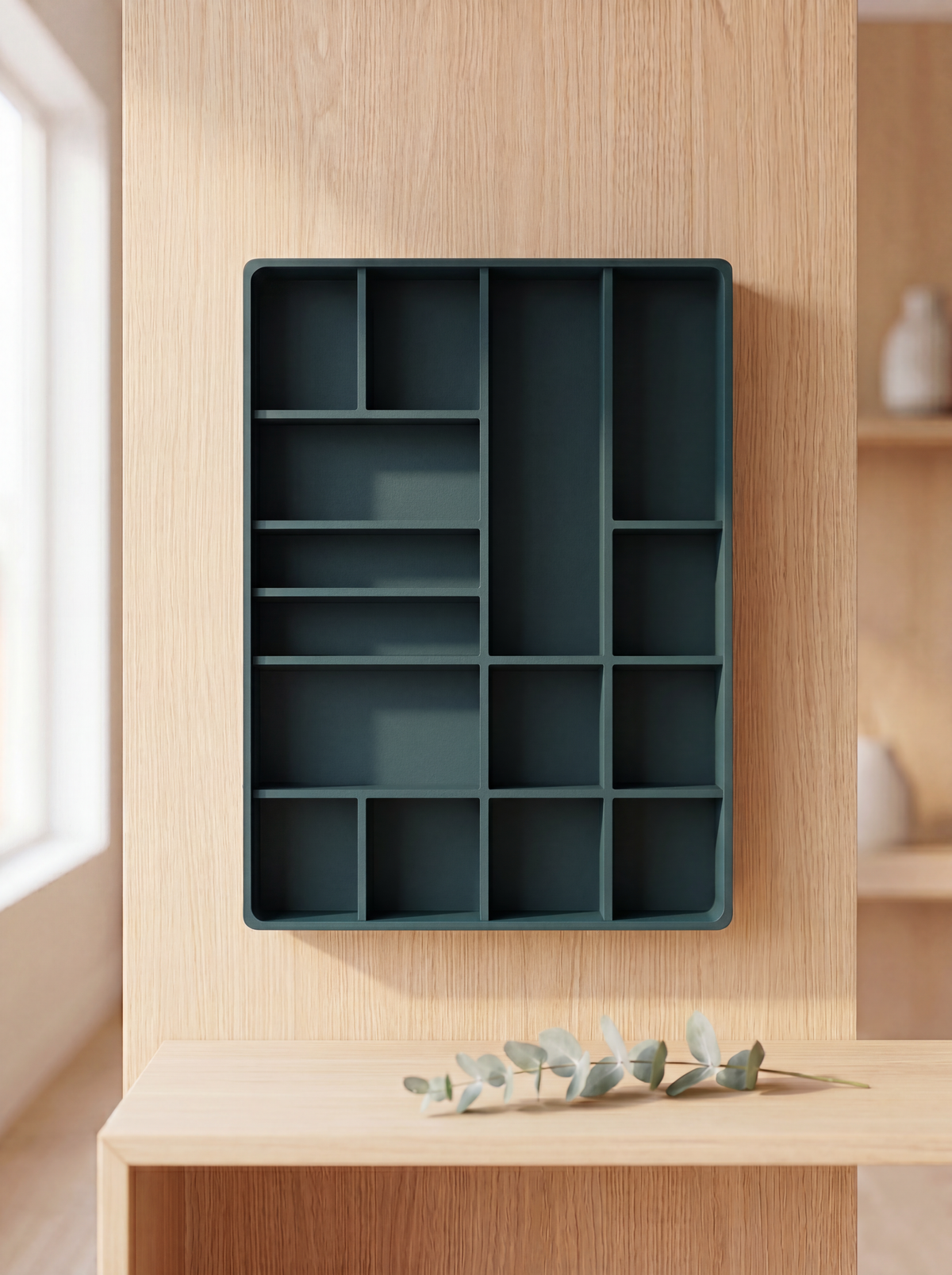 3D Printed Curio Shelf | Miniature Display Shelf for Collectibles | Shadow Box Wall Decor
