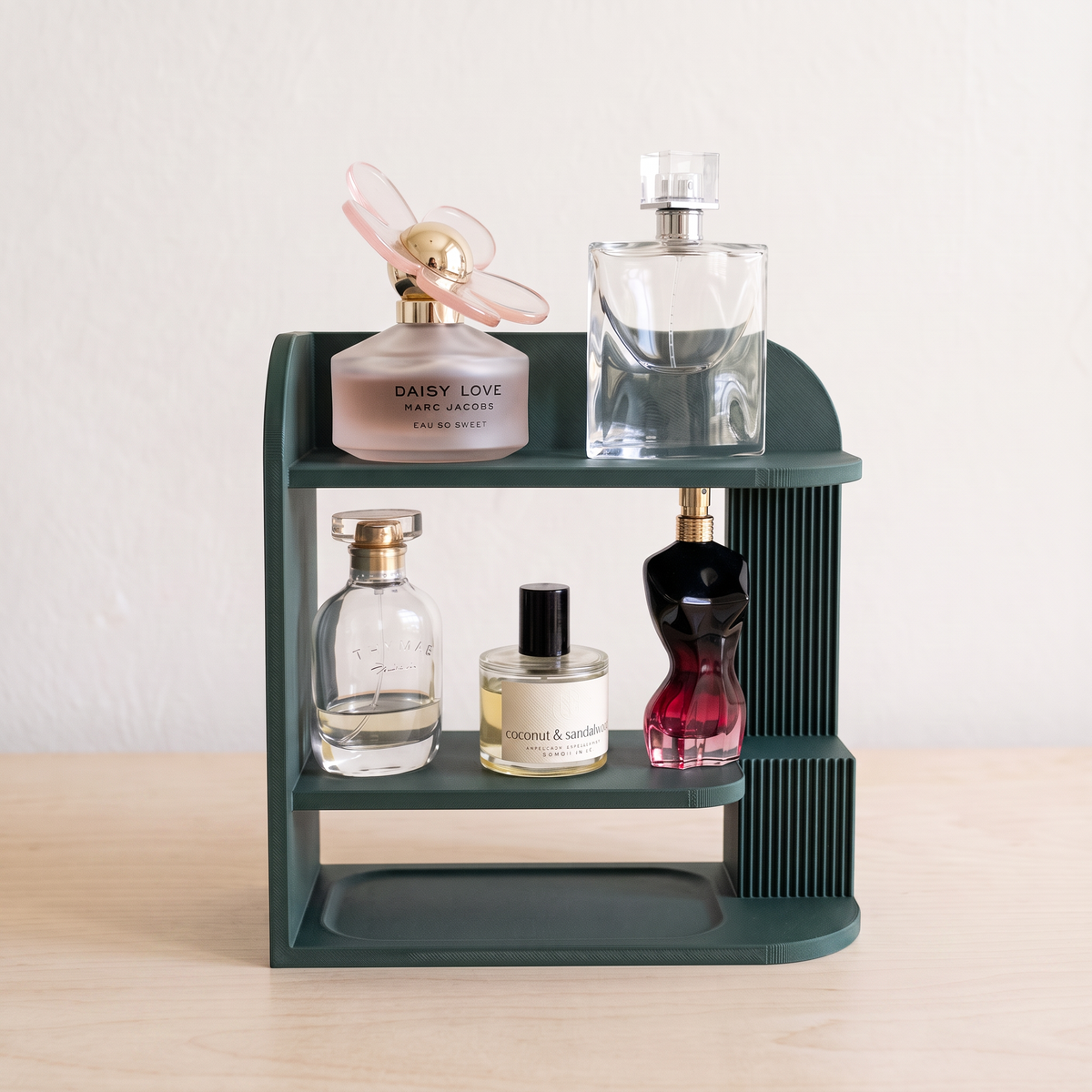 3D Printed Perfume Shelf, Vanity Organizer, Perfume Display Stand, Bathroom Counter Shelf