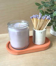 Load image into Gallery viewer, Concrete Oval Tray | candle tray | trinket tray modern
