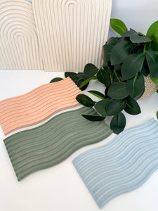 Wave Boho Stone Decorative Tray