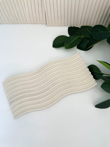 Wave Boho Stone Decorative Tray