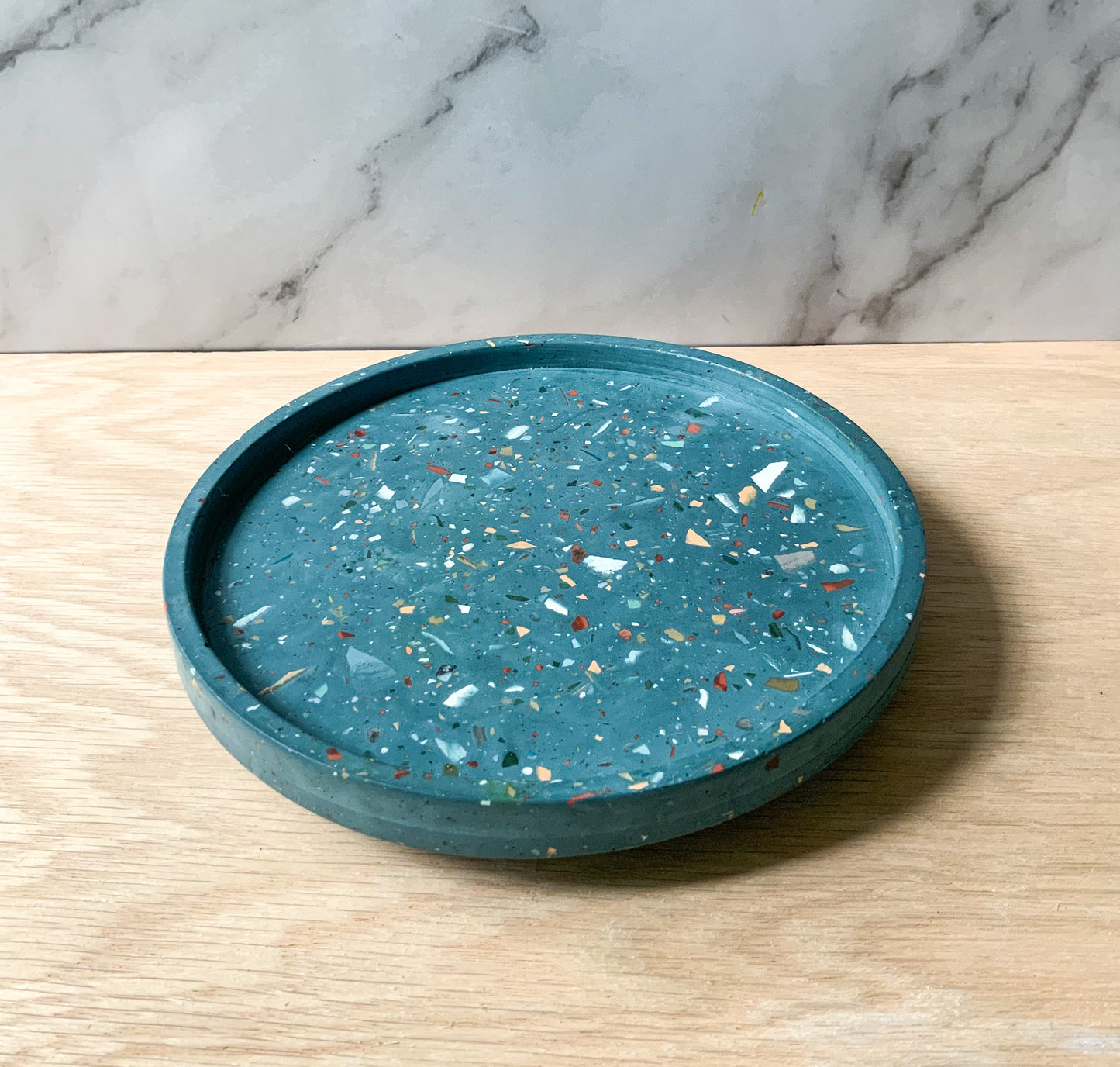 Terrazzo Lazy Susan Turntable round 7" | Cement home decor | Circular Tray for kitchen (Copy)