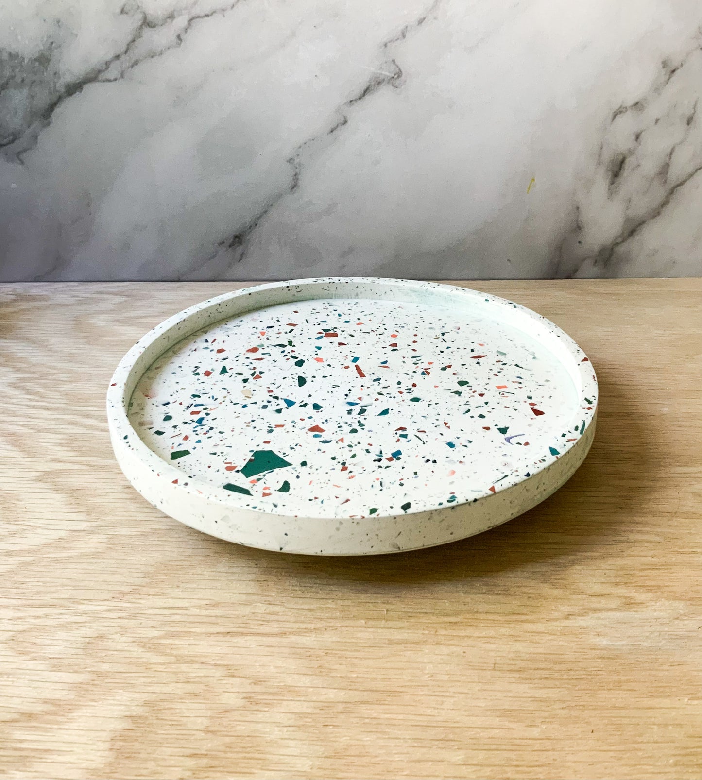 Terrazzo Lazy Susan Turntable round 7" | Cement home decor | Circular Tray for kitchen (Copy)