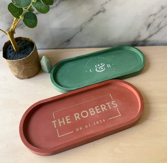 Personalized Catch-all tray Large | Decorative Tray | Pill tray home decor