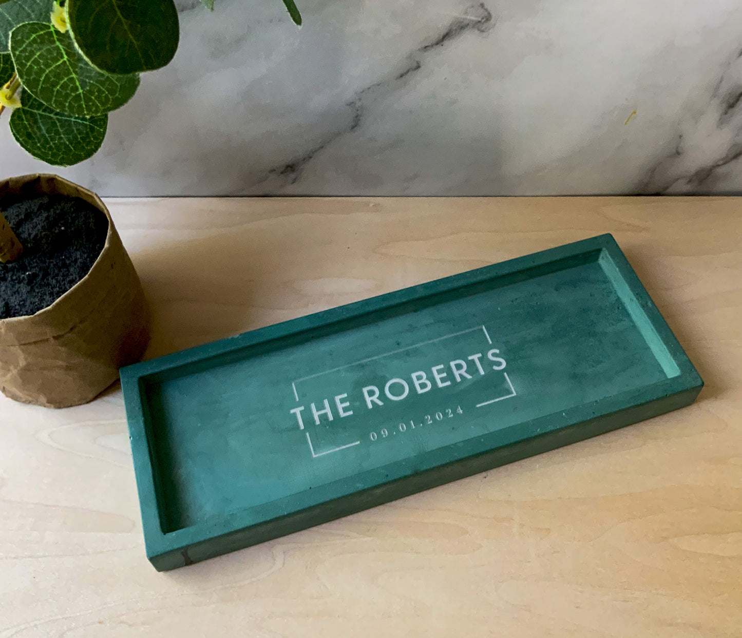 Personalized Stone Decorative Rectangular Tray