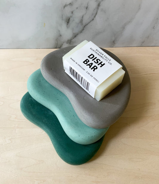 Colorful Cement Soap Dish for Modern Bathroom Decor