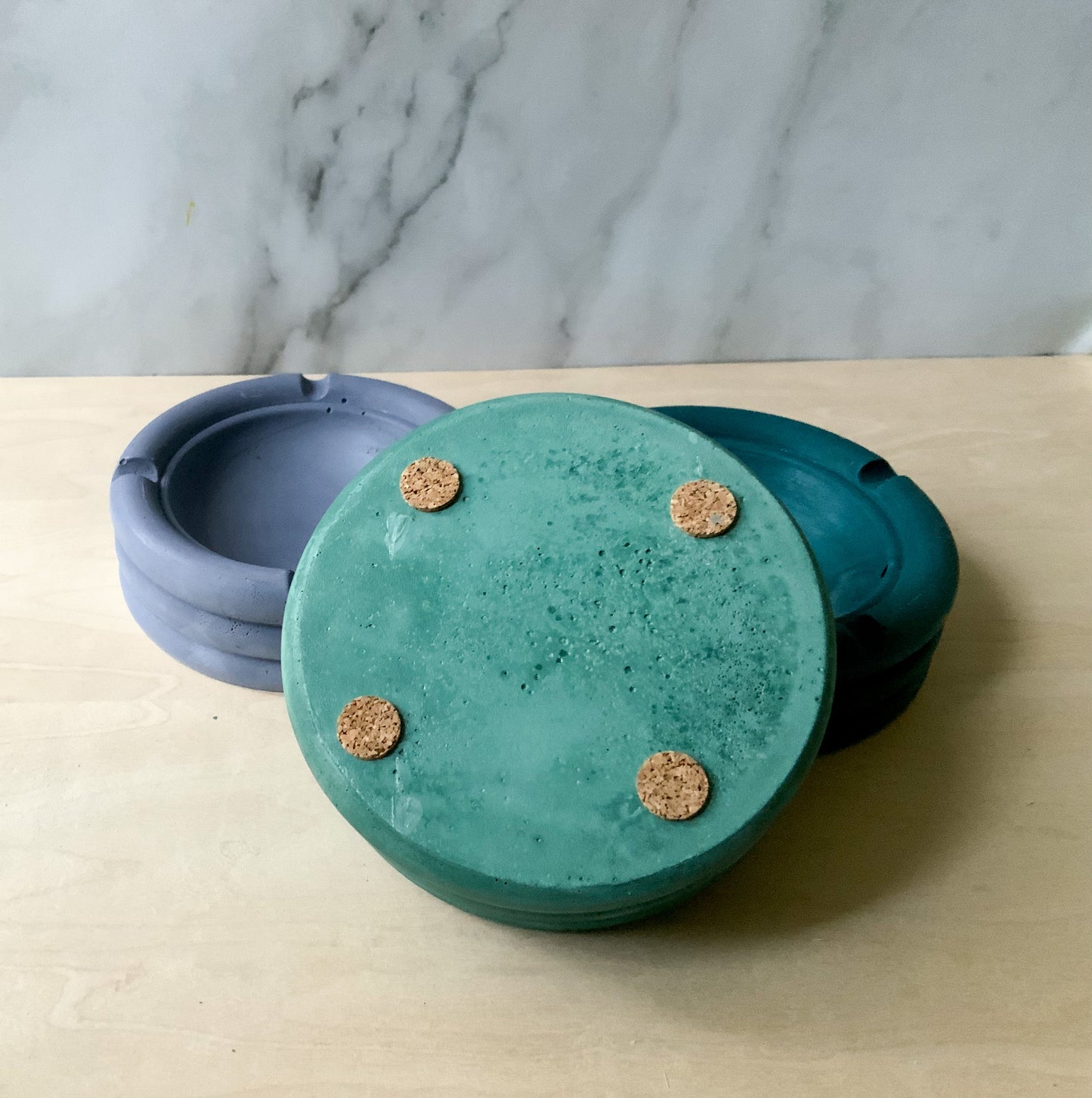 Cement Ashtray Modern Minimal Colorful Functional Decor