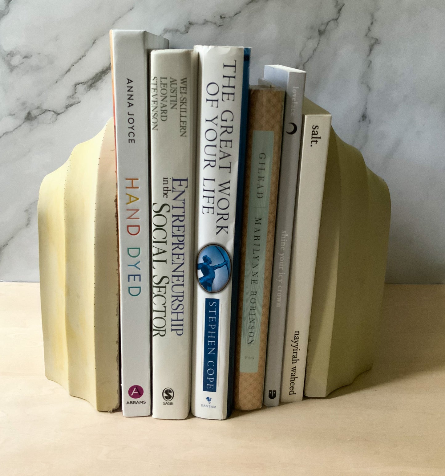 Heavy Arch Bookend for Modern Homes and Minimalist Concrete Decor