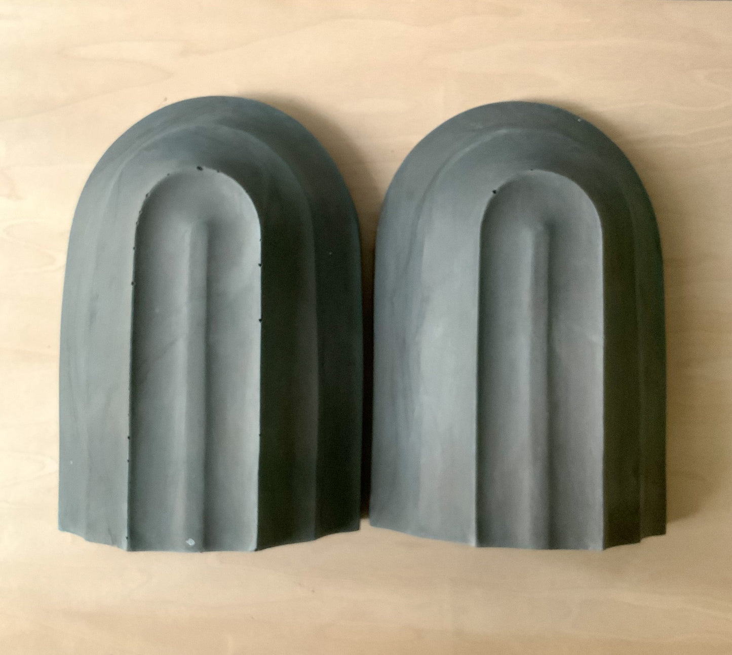 Heavy Arch Bookend for Modern Homes and Minimalist Concrete Decor