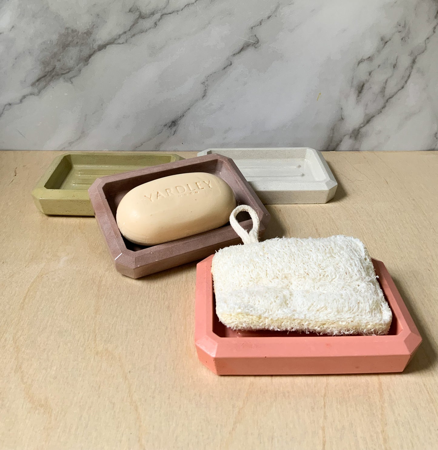 Concrete Rectangular Soap Dish