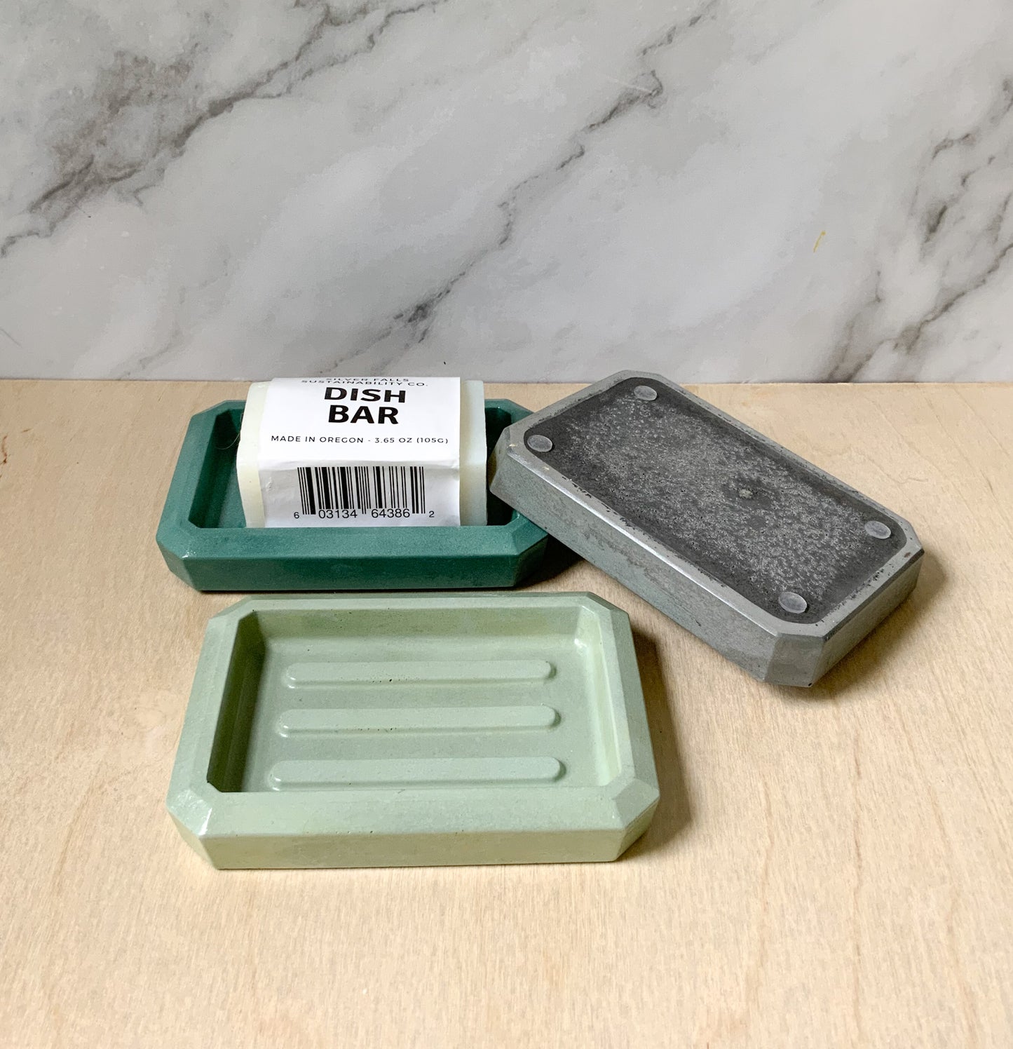 Concrete Rectangular Soap Dish