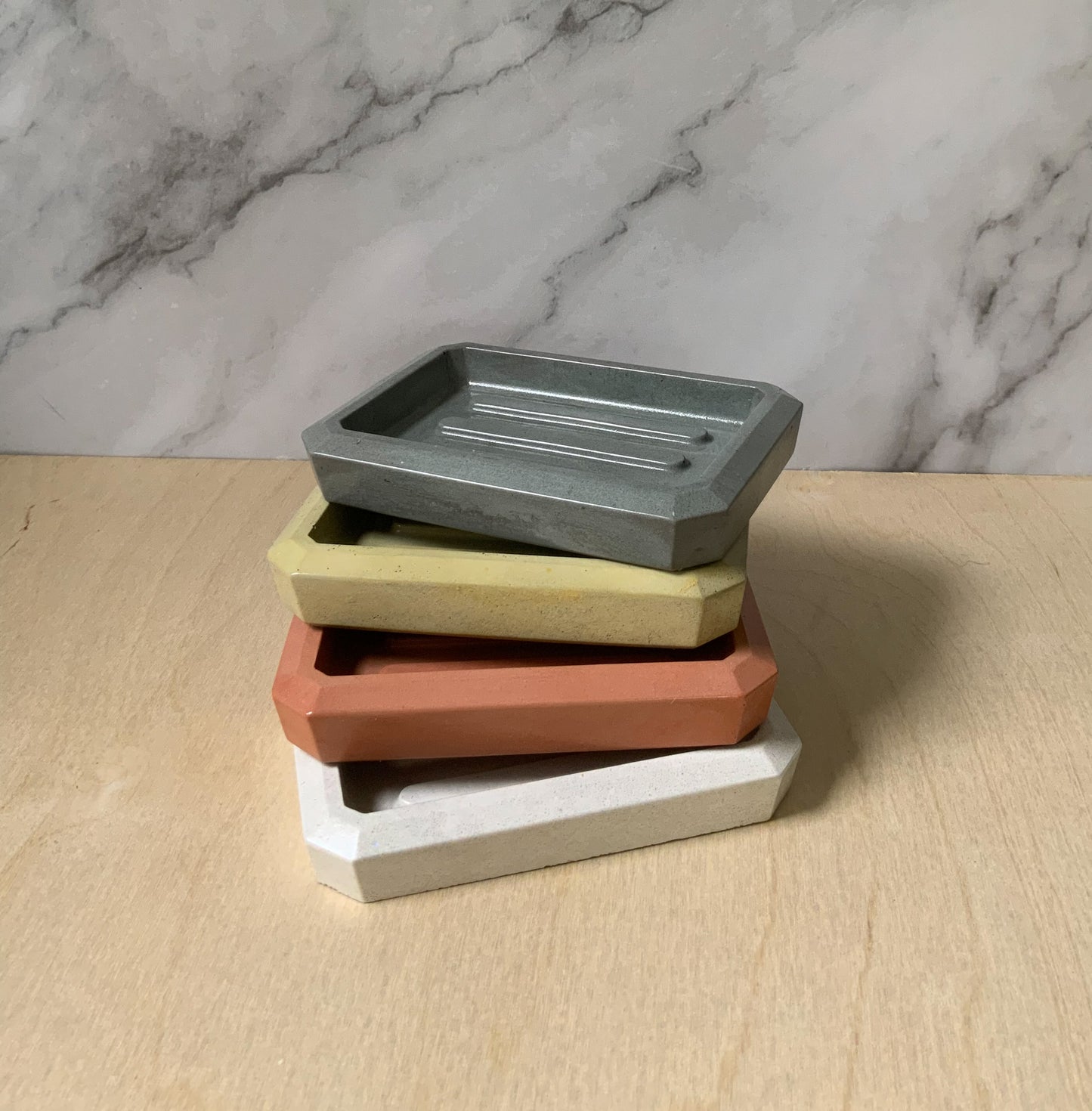 Concrete Rectangular Soap Dish