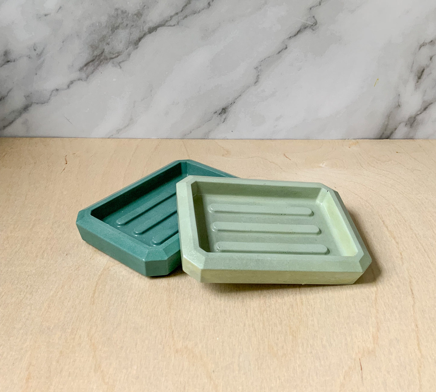 Concrete Rectangular Soap Dish