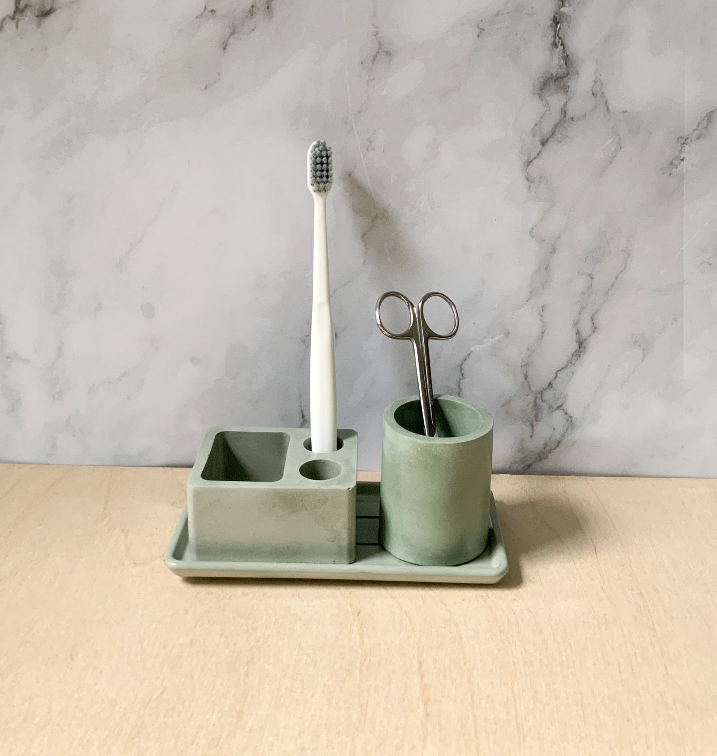 Concrete Bathroom Accessory Set- Medium