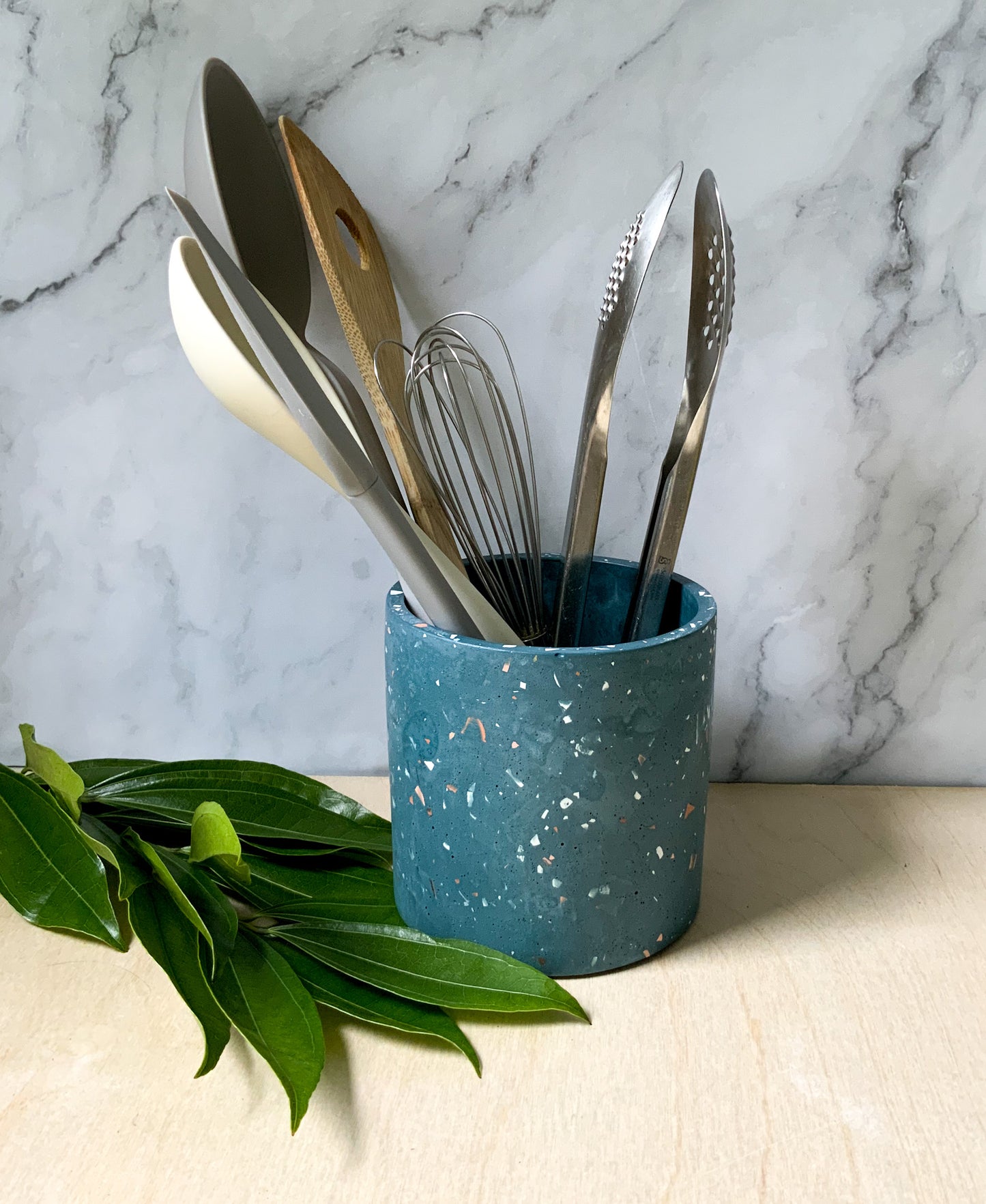 Terrazzo Utensil Holder or Plant Pot