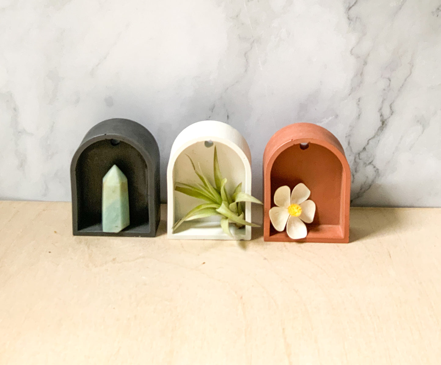 Mini Trinket shelf arch | Curio Nordic shelf | Modern wall decoration | Miniature storage | Arch shelf for wall