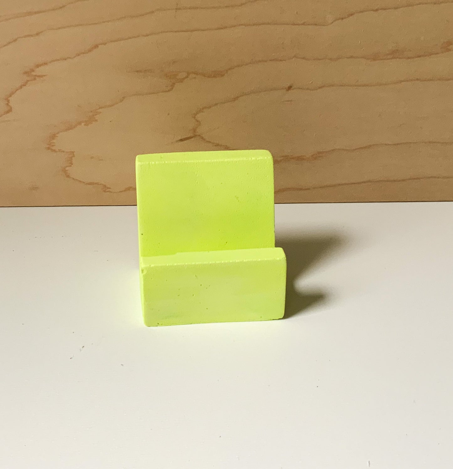 Neon Phone Holder, Concrete Cell Stand, Desk Organization