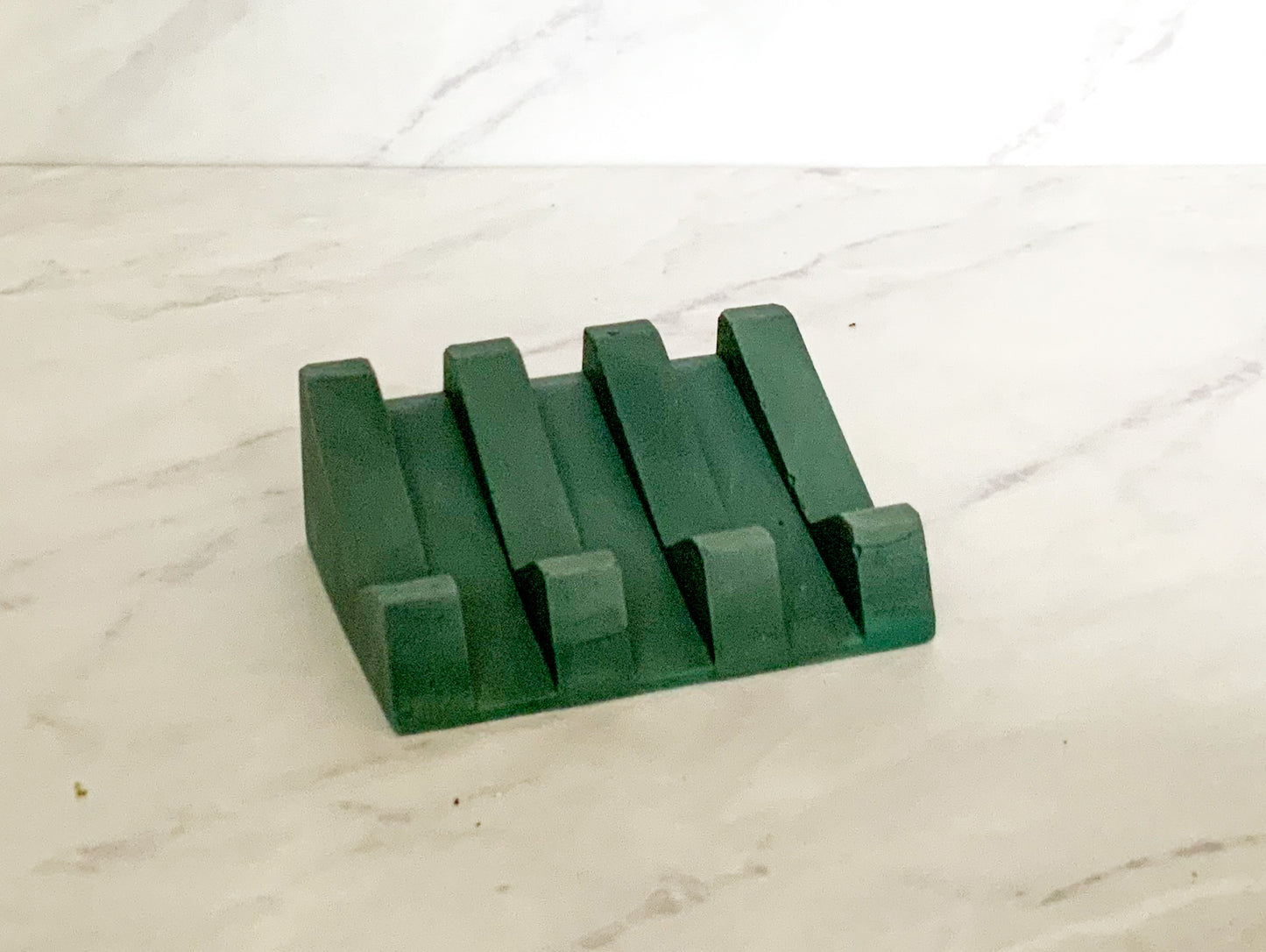 Upright Colorful Concrete Soap Dish