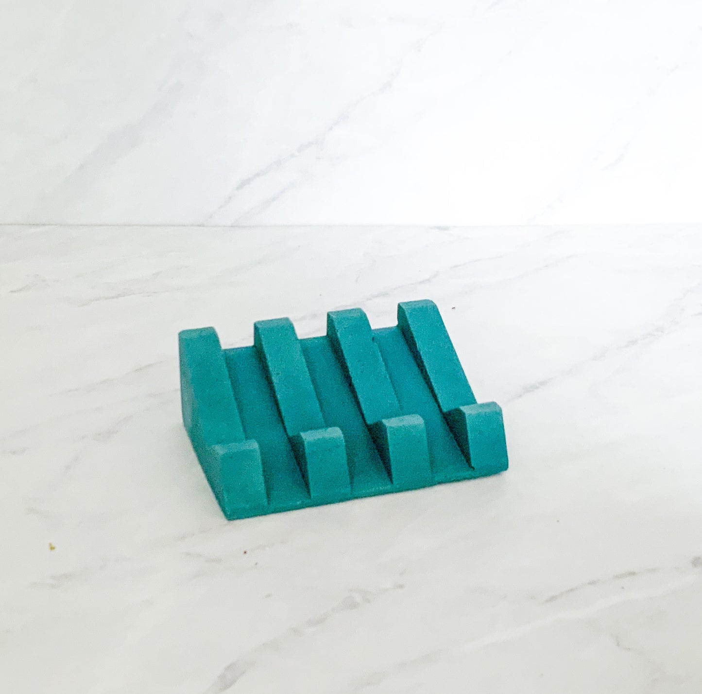 Upright Colorful Concrete Soap Dish