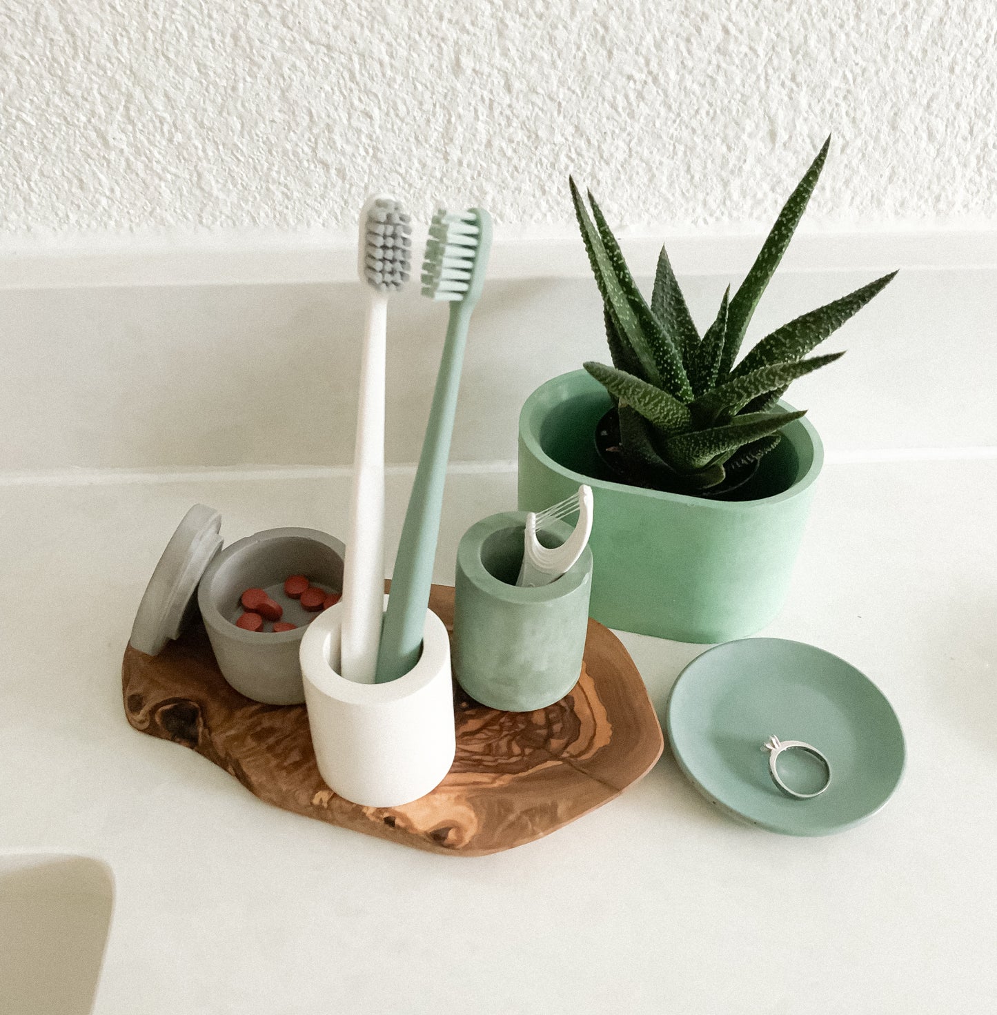 Succulent stone planter