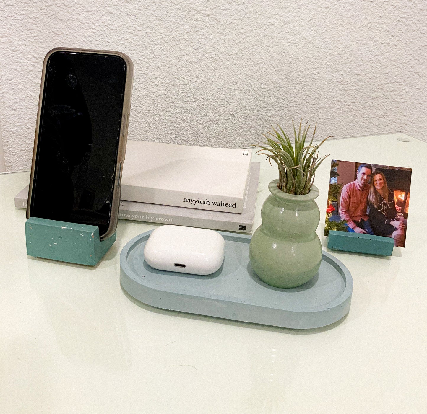 Concrete Oval Tray | candle tray | trinket tray modern