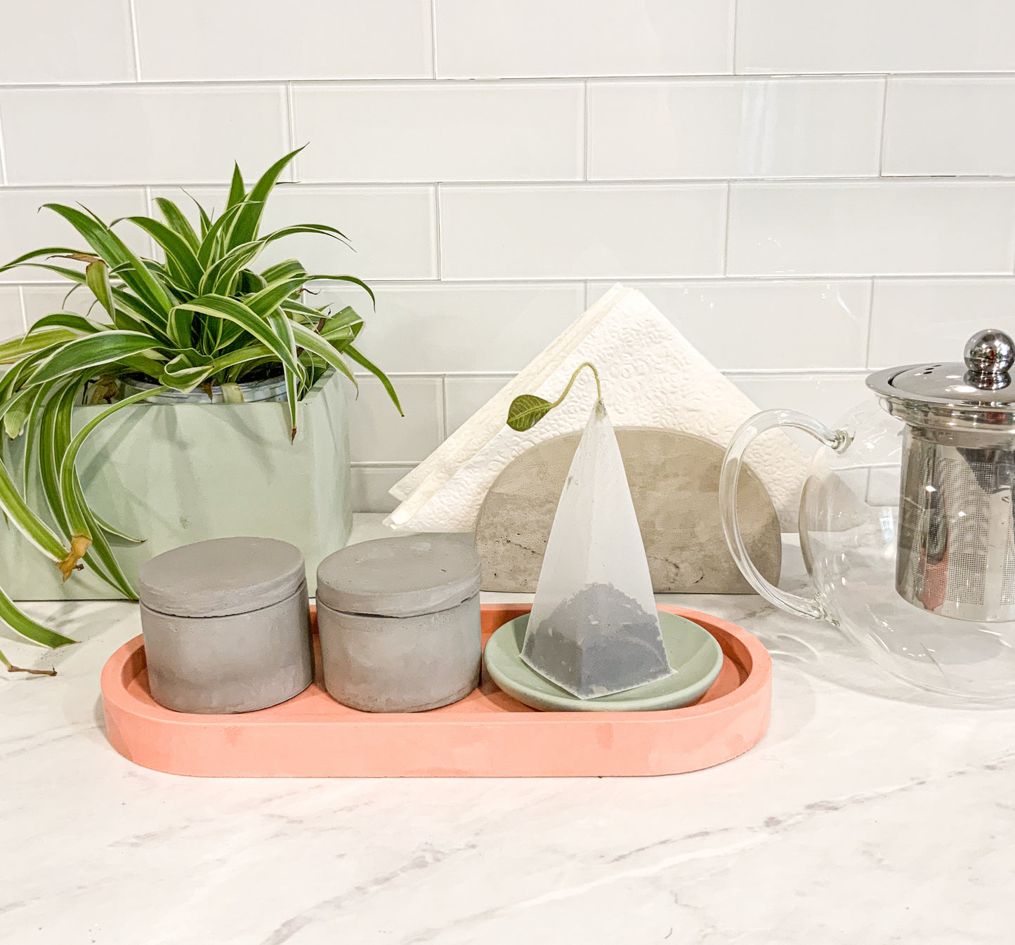 Storage Container | Gypsum Cement Pinch Pot | Jewelry Storage