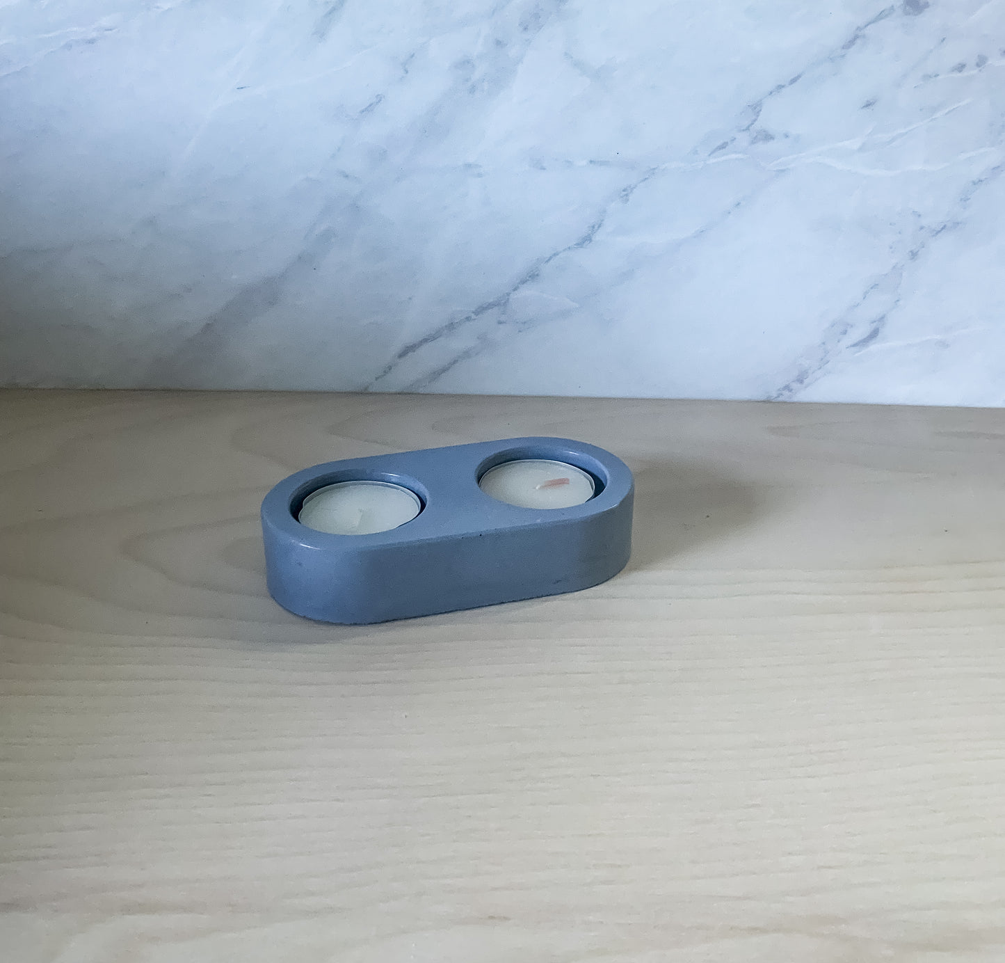 Handmade Concrete Tea Light Holders - Modern Colorful Cement Candle Decor - Set or Single Votive