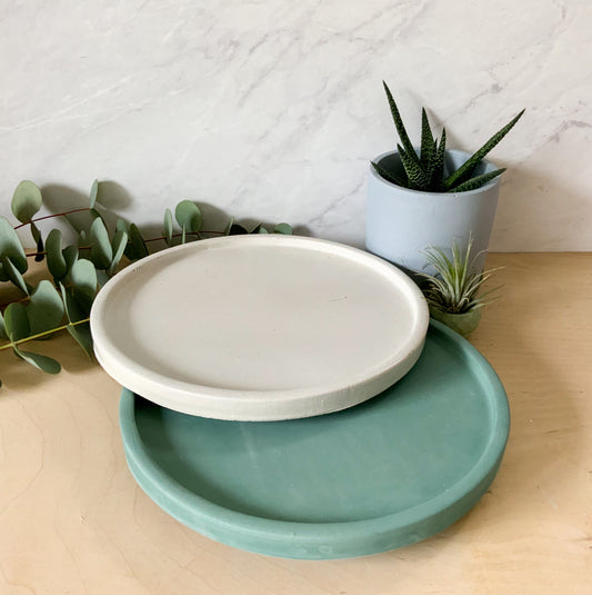 10-inch Concrete Lazy Susan: Kitchen, Bathroom & Home Organization