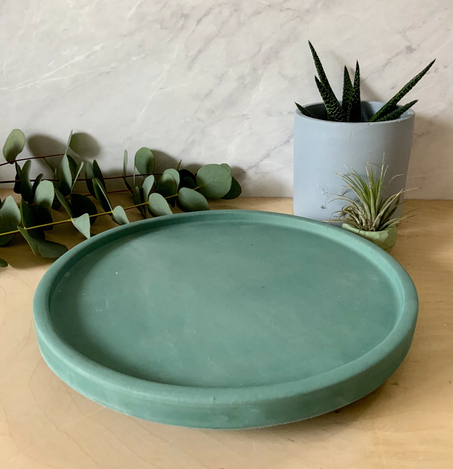 10-inch Concrete Lazy Susan: Kitchen, Bathroom & Home Organization