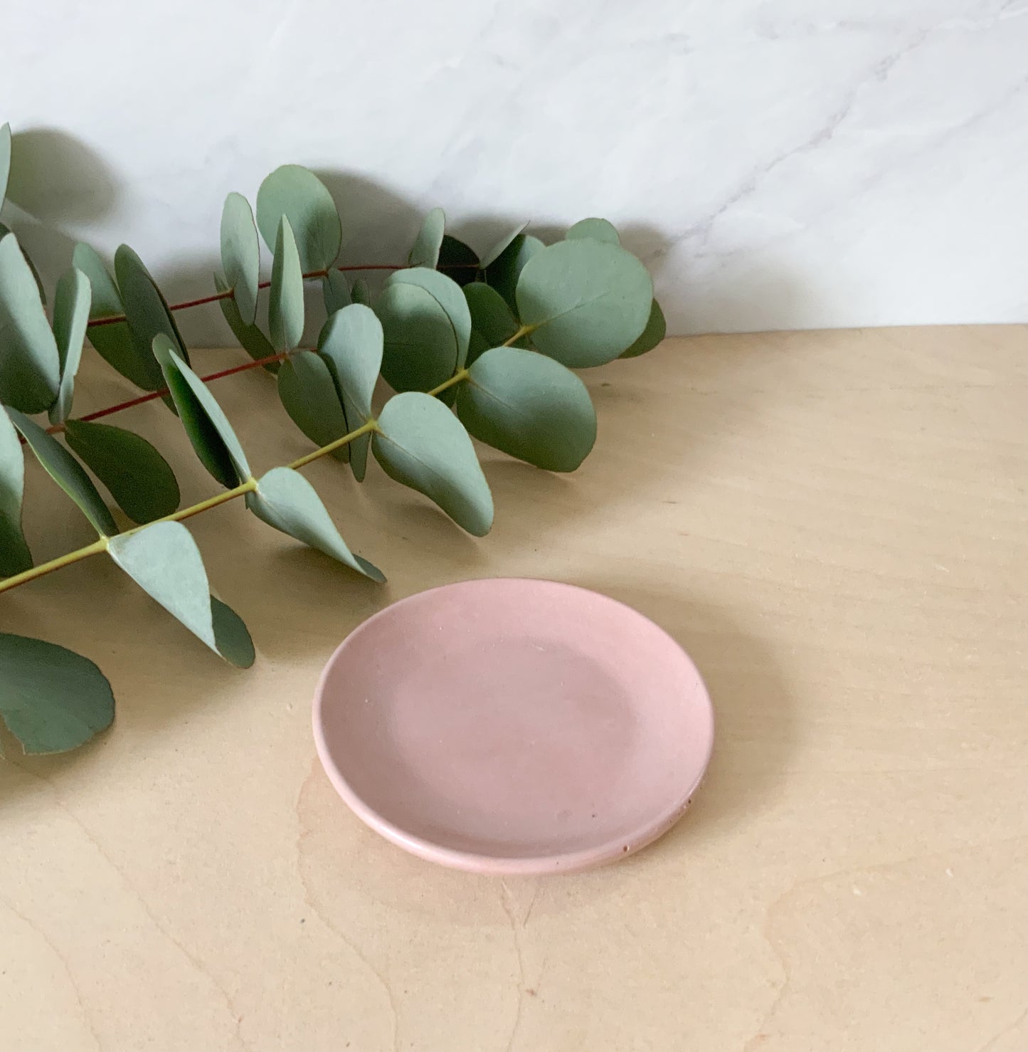 Small Handmade Concrete Ring Dish - Minimalist Catchall Tray, Teabag Holder & Jewelry Plate for Home Organization
