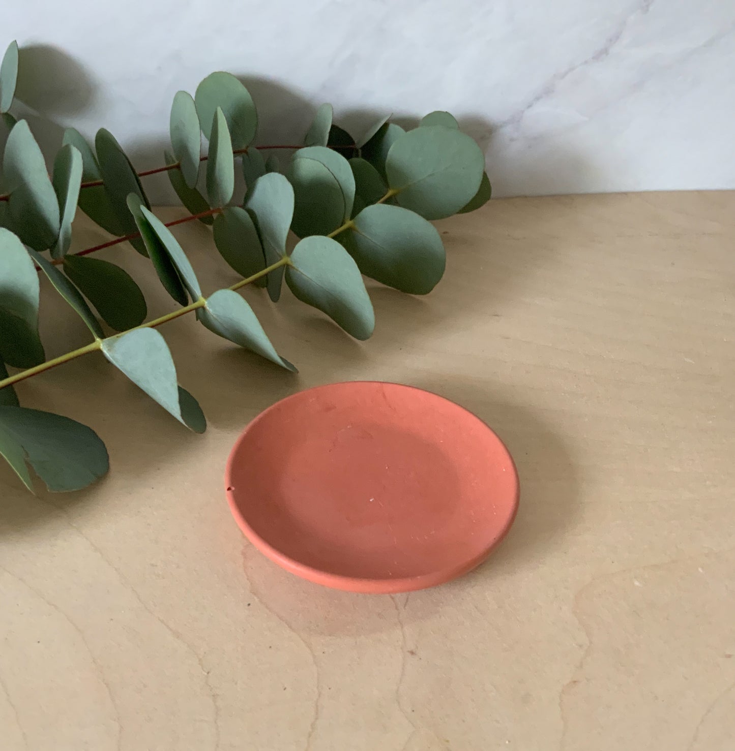 Small Handmade Concrete Ring Dish - Minimalist Catchall Tray, Teabag Holder & Jewelry Plate for Home Organization