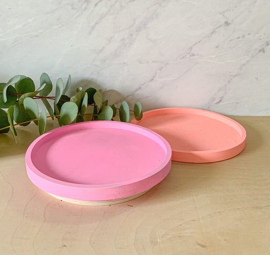 Lazy Susan Turntable round 7" | Cement home decor | Circular Tray for kitchen