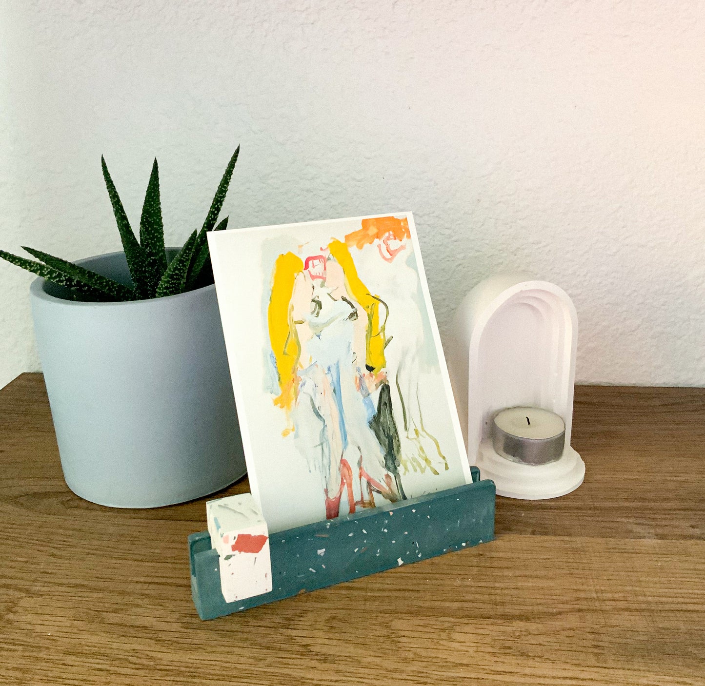 Round Industrial Concrete Handmade Modern Indoor Outdoor Plant Pot