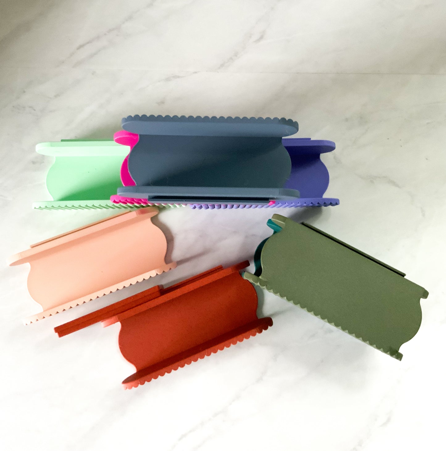 Reversible Fluted Wall Shelf - 6" & 12" Pop Mart Smiski Display Ledge Mini Nordic 3D Printed Collectibles Dovetail Mount