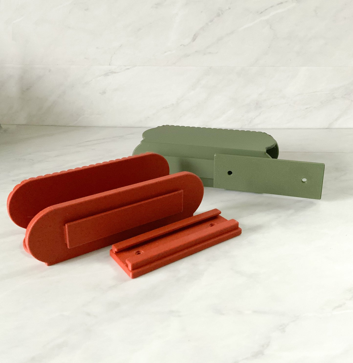 Reversible Fluted Wall Shelf - 6" & 12" Pop Mart Smiski Display Ledge Mini Nordic 3D Printed Collectibles Dovetail Mount