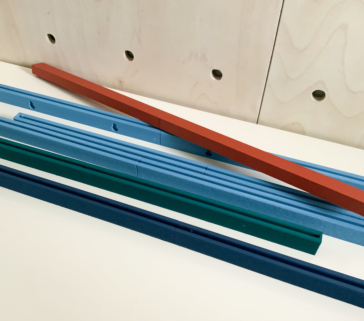 Modular Picture Ledge Shelf - 12 Inch Interlocking Wall Display Rail for Photo Gallery Art