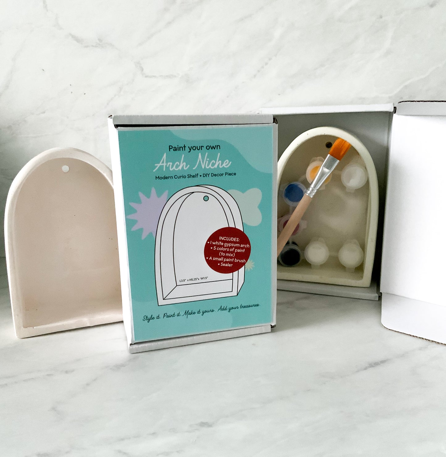 DIY Paintable Curio Shelf Kit | Unfinished Wall Altar Decor