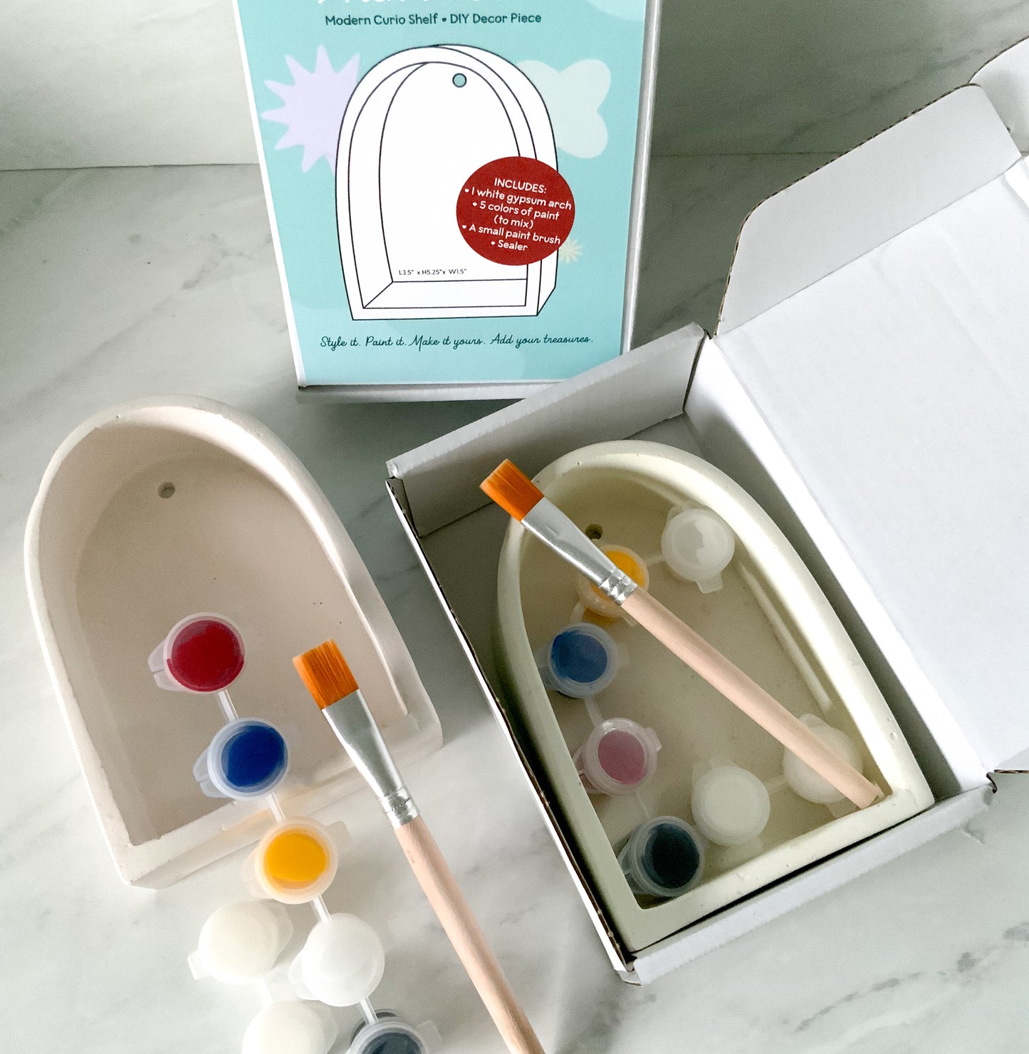 DIY Paintable Curio Shelf Kit | Unfinished Wall Altar Decor
