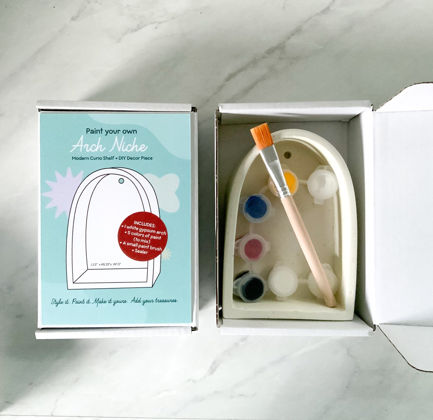 DIY Paintable Curio Shelf Kit | Unfinished Wall Altar Decor