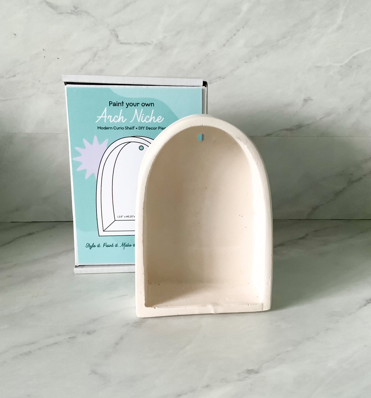 DIY Paintable Curio Shelf Kit | Unfinished Wall Altar Decor