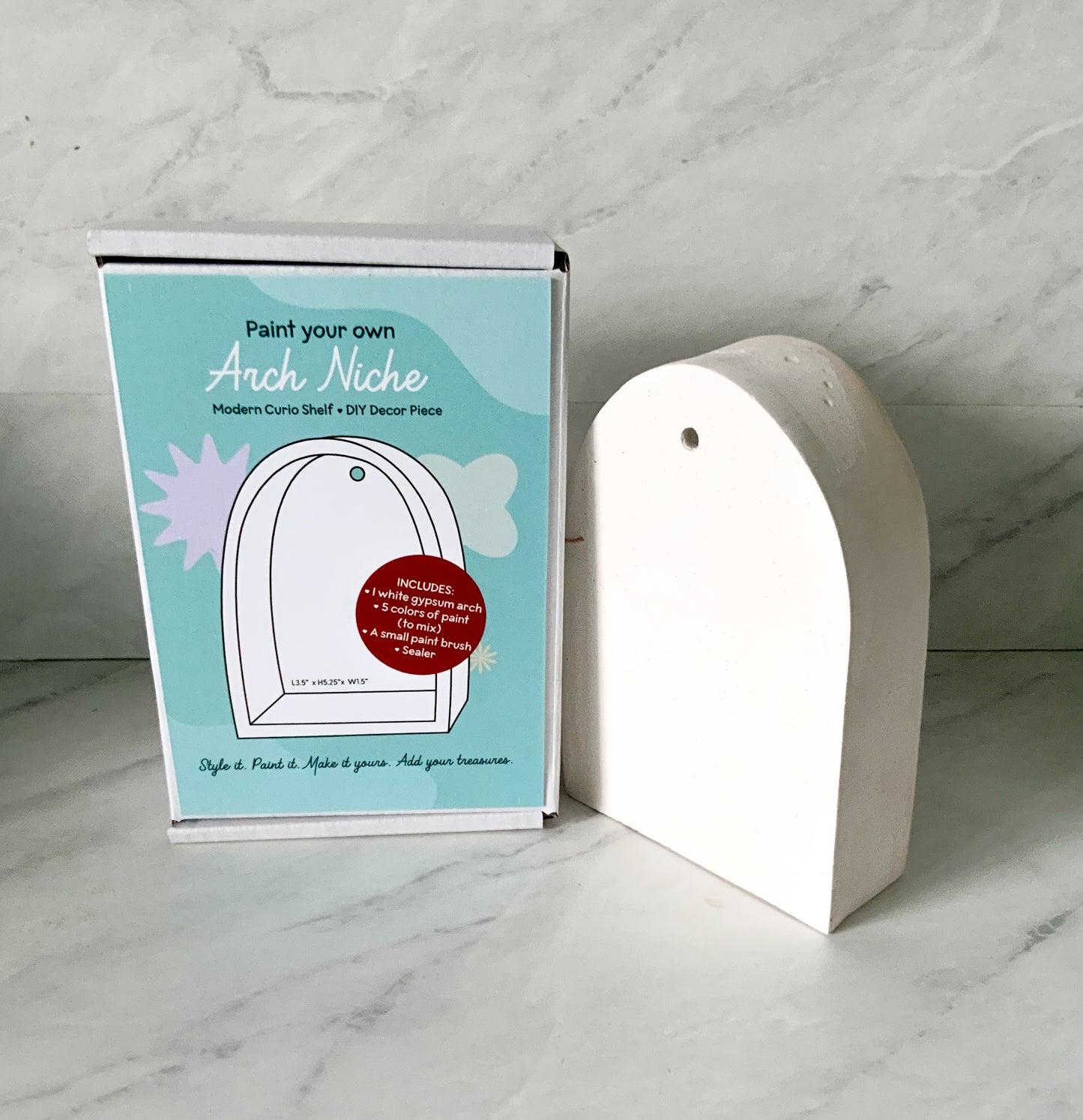 DIY Paintable Curio Shelf Kit | Unfinished Wall Altar Decor