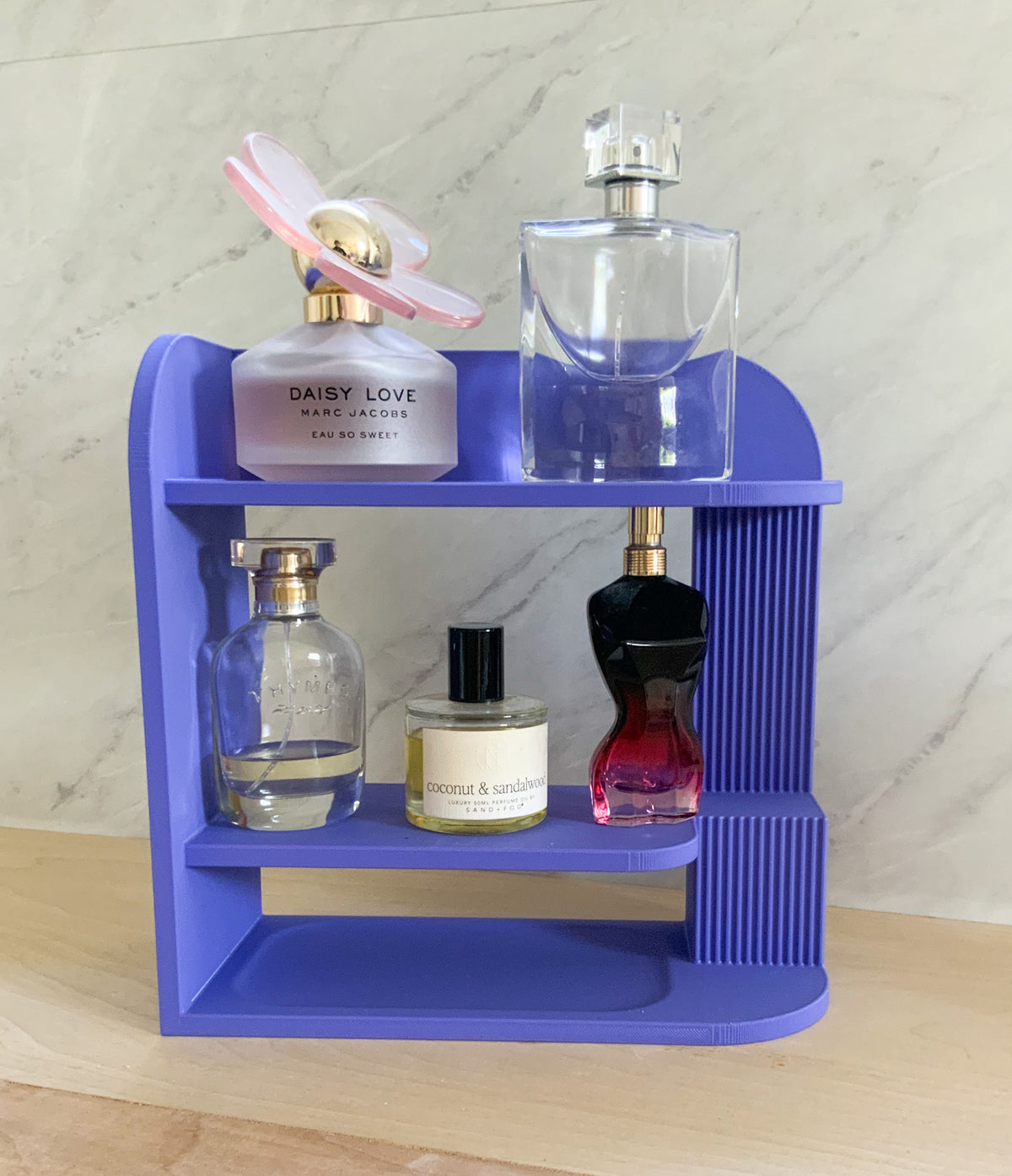 3D Printed Perfume Shelf, Vanity Organizer, Perfume Display Stand, Bathroom Counter Shelf